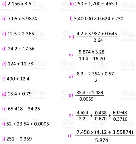 Significant Figures Practice Problems - Chemistry Steps