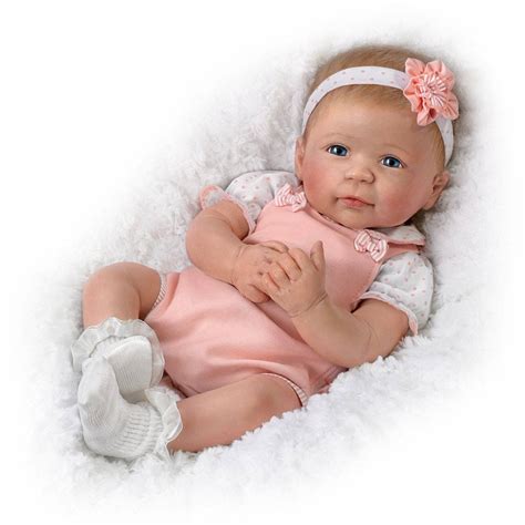 Ashton Drake Ava Silicone Lifelike Baby Girl Doll by Linda