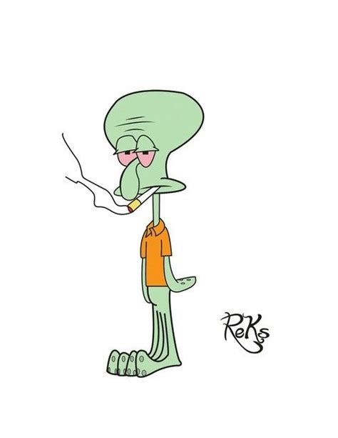 Gangster Squidward Drawings