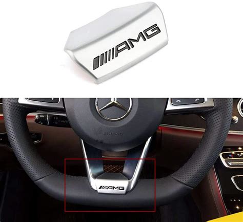 Buy Pernali AMG Steering Wheel Emblem Decal Sticker Badge Decoration ...