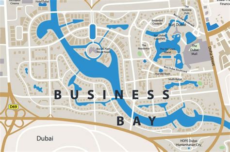 Map of Dubai - Top 10 Attractions - GIS Geography