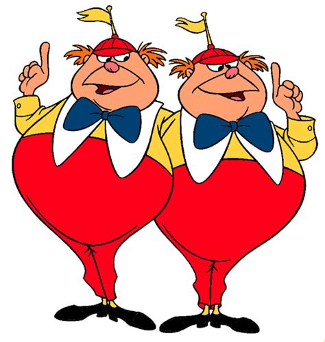 Tweedledee and Tweedledum Clip Art | Disney Clip Art Galore