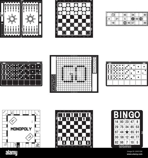 Various board games for fun. Vector illustration Stock Vector Image & Art - Alamy