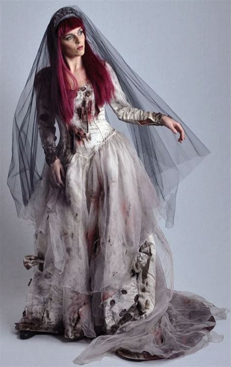 Bride costume, Zombie bride costume, Halloween wedding dresses