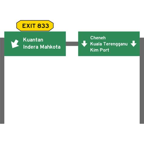 Malaysia expressway Road sign | Free SVG