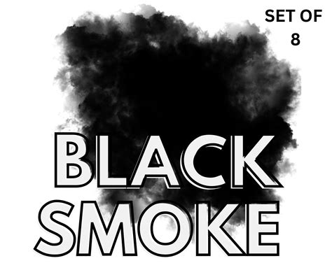 Black Smoke Png Photoshop Overlay Sublimation File Transparent Background Graphics - Etsy