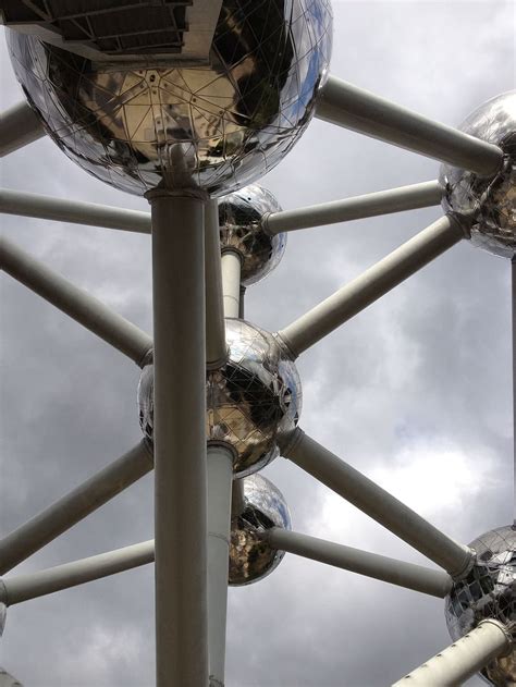 HD wallpaper: atomium, brussels, belgium, science, atoms, architecture ...