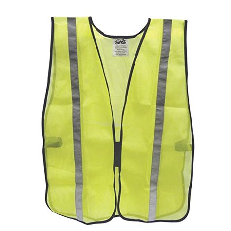 SAS Safety Basic Safety Vest, Yellow - GloveNSafety.com