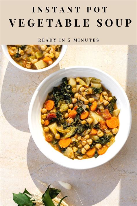 Best Instant Pot Vegetable Soup (Video) - IM-WORTHY | Recipe in 2022 ...