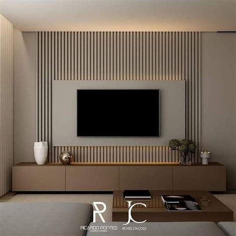 30 unidades de pared de TV para organizar y estilizar su hogar, #estilizar #hogar #MuebleD ...