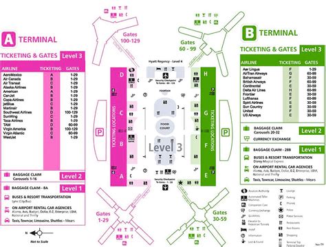 Terminals maps Orlando International Airport MCO