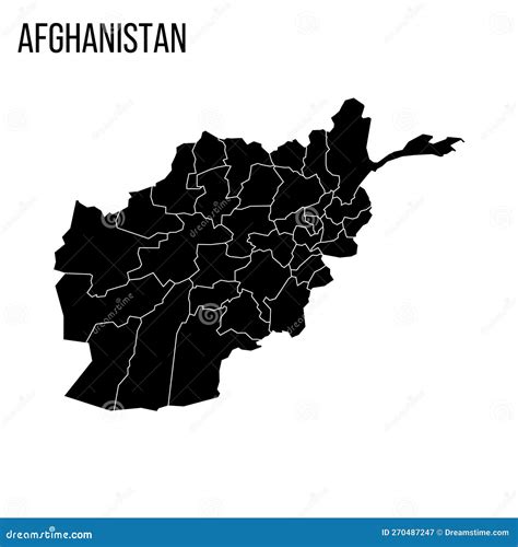 Afghanistan Political Map of Administrative Divisions Stock Illustration - Illustration of ...