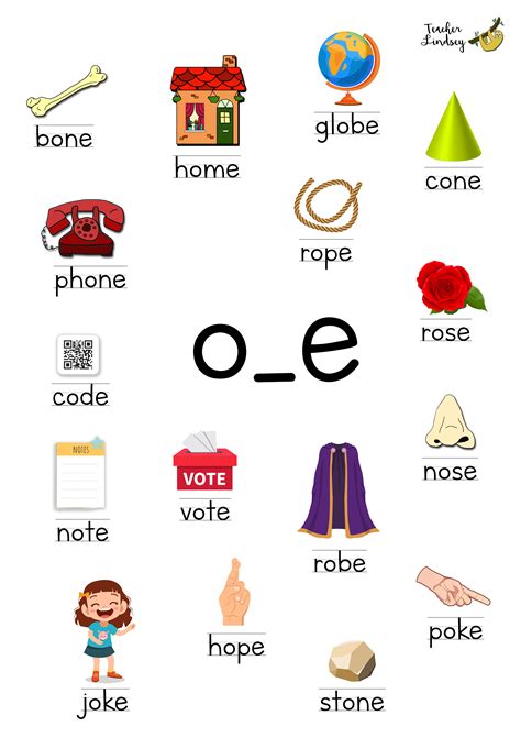 A4 Poster - magic e - long vowel o - Teacher Lindsey