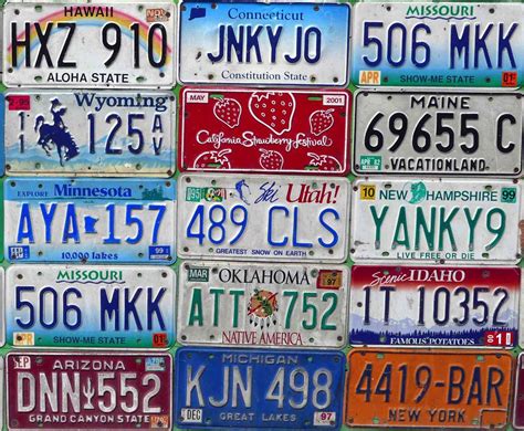 50 US States Complete Set, Vintage Style License Plates Replica ...