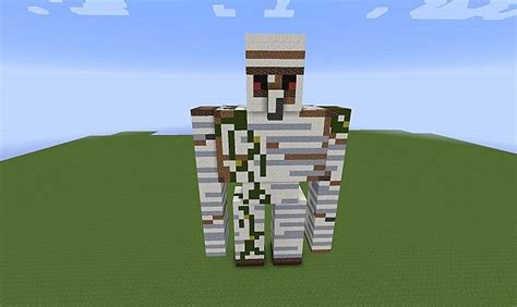 iron golem statue Minecraft Map