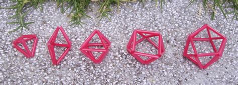 3D models of a tetrahedron, trigonal bipyramid, octahedron and square... | Download Scientific ...