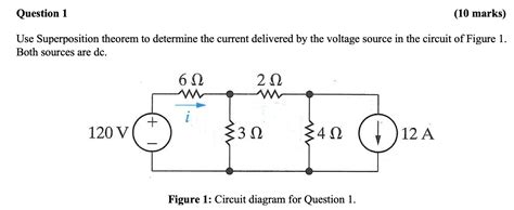 Solved Question 1 (10 marks) Use Superposition theorem to | Chegg.com