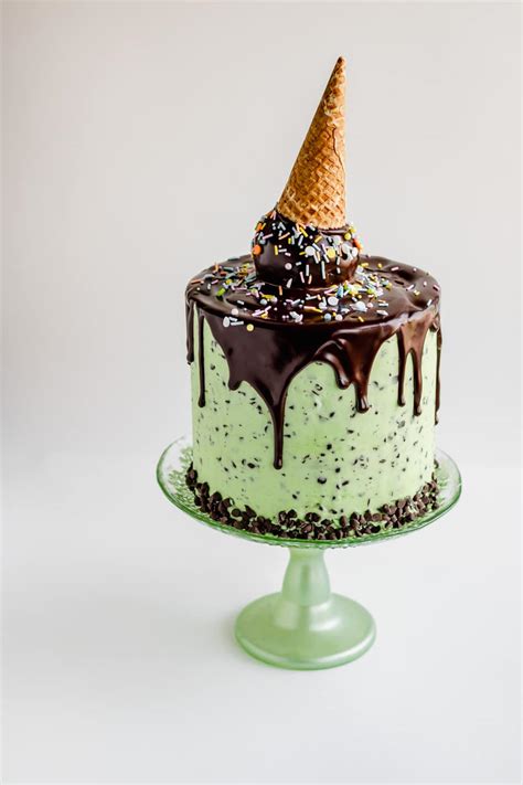 Mint Chocolate Chip Cake - Mindycake