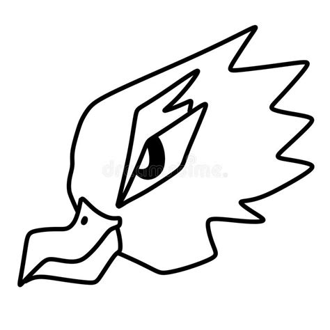 Pencil Drawing Doodle Icon, Head Bird Cartoon Illustration Stock Illustration - Illustration of ...