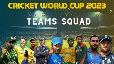 Cricket World Cup 2023: Team-wise schedule, 10 teams squad, match ...