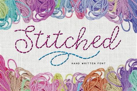 20 Best Stitched Fonts for Embroidery Lovers | Design Inspiration