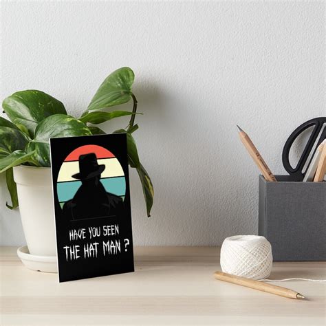 "Hat Man Shadow People - Sleep Paralysis" Art Board Print by AlayneYoung | Redbubble