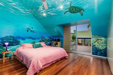 underwater bedoom 2 … | Mermaid themed bedroom, Sea bedrooms, Ocean themed bedroom