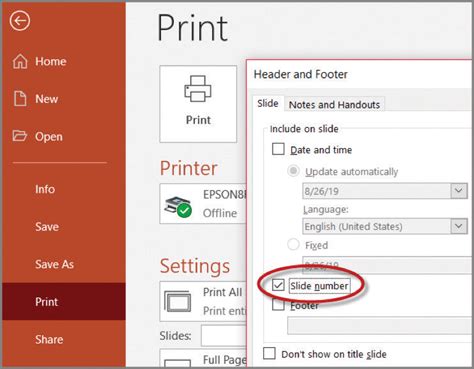 Print slide numbers on PowerPoint handouts - Journal of Accountancy