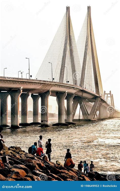 Bandra Worli Sea Link Bridge Mumbai India Editorial Stock Photo - Image of bridge, link: 198649953