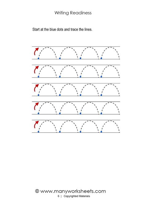 Tracing Curved Lines Worksheets For Preschool