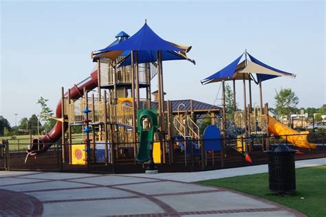 This is the playground at Evans Towne Center Park | Center park, Park ...