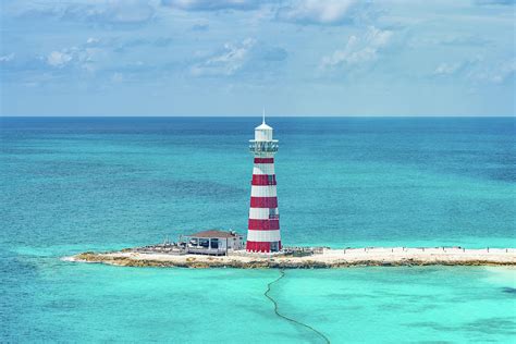 Lighthouse at MSC Ocean Cay Island Photograph by Anthony George - Fine ...