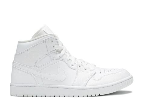 Air Jordan 1 Mid 'Triple White' - Air Jordan - 554724 130 - white/white ...