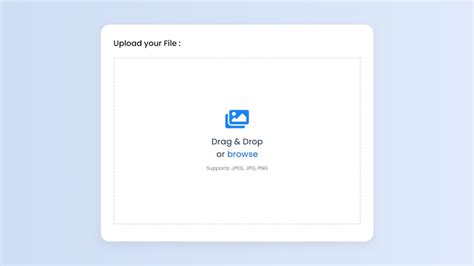 Drag & Drop or Browse – File Upload Tutorial using HTML CSS and ...