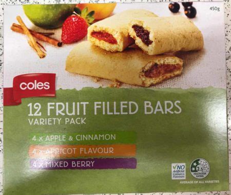 Coles Fruit Filled Bars Apple & Cinnamon - The Root Cause Members Portal