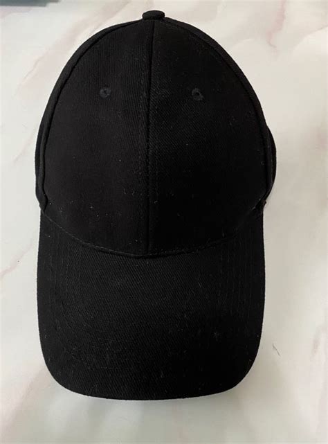 Plain Black Cap, Women's Fashion, Watches & Accessories, Hats & Beanies ...