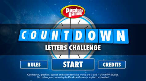 Countdown Letters Challenge • Pacdude Games