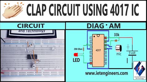 Clap Switch Circuit Using Ic 4017