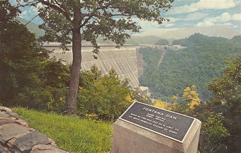 Vintage Travel Postcards: Fontana Dam, North Carolina