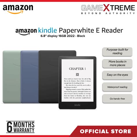 Amazon Kindle Paperwhite 16GB 11th Gen Waterproof with Adjustable Light Black | Shopee Philippines