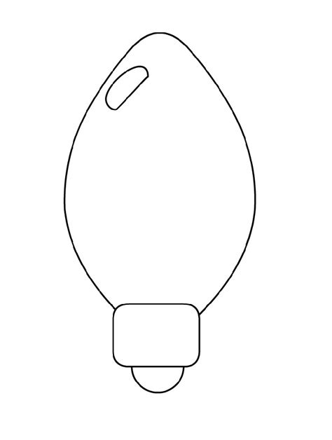 Christmas Light Bulb Coloring Page | K5 Worksheets