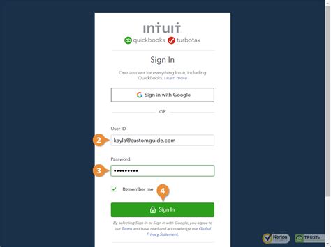 QuickBooks Online Login | CustomGuide