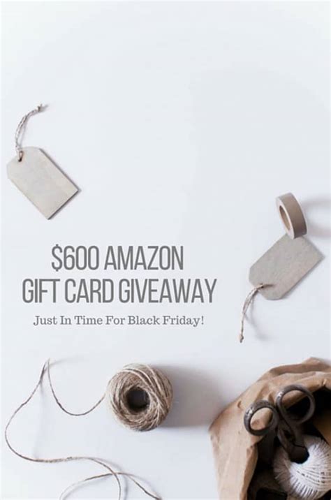 $600 Amazon Gift Card Giveaway