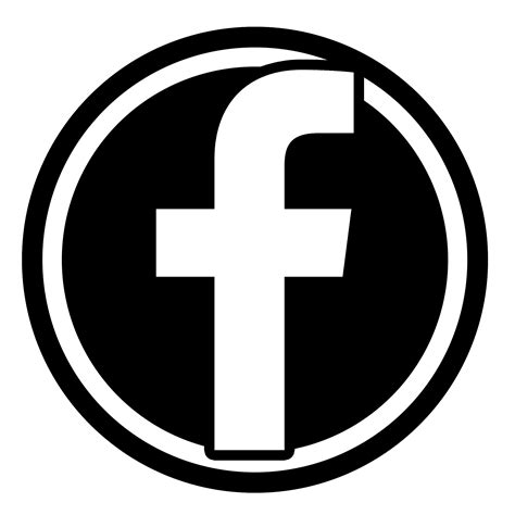 Facebook Icon Black White #181099 - Free Icons Library