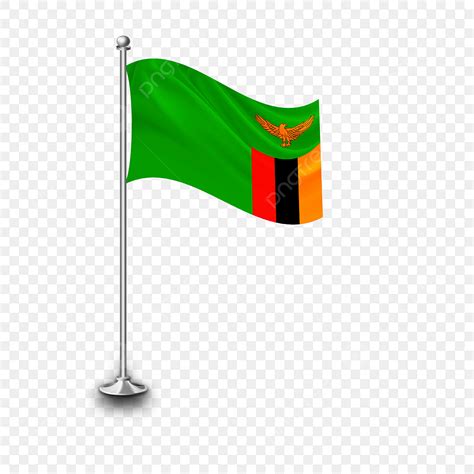 Zambia Flag PNG Picture, Zambia Waiving Flag, Lusaka, Africa, Copper PNG Image For Free Download