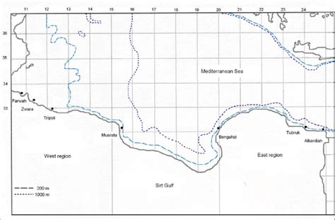 Map of the Libyan coast, showing the study area | Download Scientific Diagram