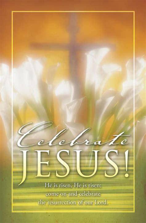 Celebrate Jesus Easter Bulletin - Letter Size | Church Partner