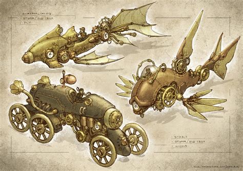 steampunk vehicles by Elle-Shengxuan-Shi on DeviantArt