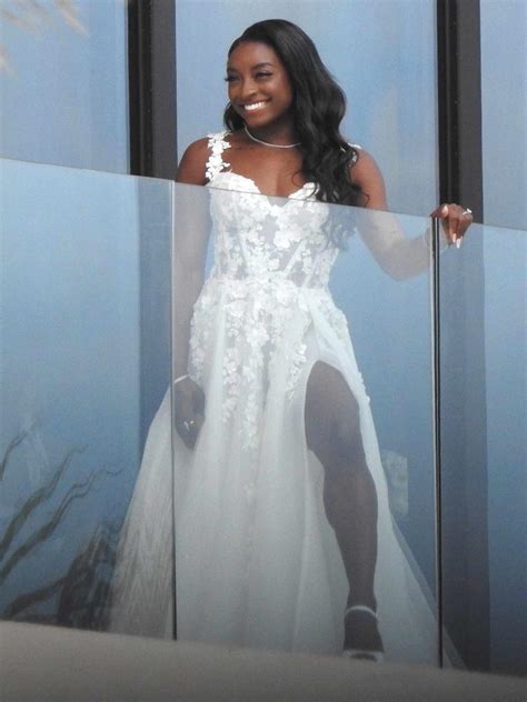 Simone Biles' Wedding Dress Featured a 'Crucial' High Slit to Make Her Appear Taller: 'I'm So ...