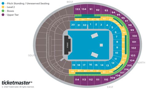 Arctic Monkeys Seating Plan - Emirates Stadium